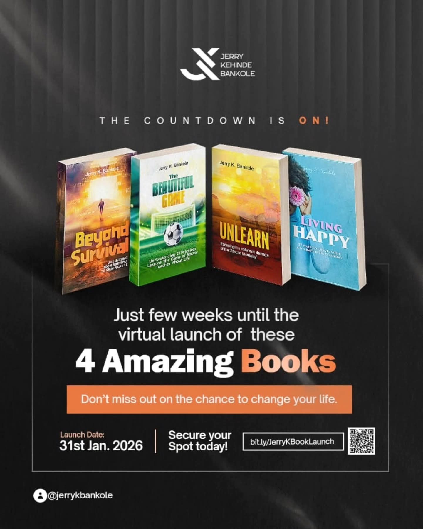 4 books launch flyer